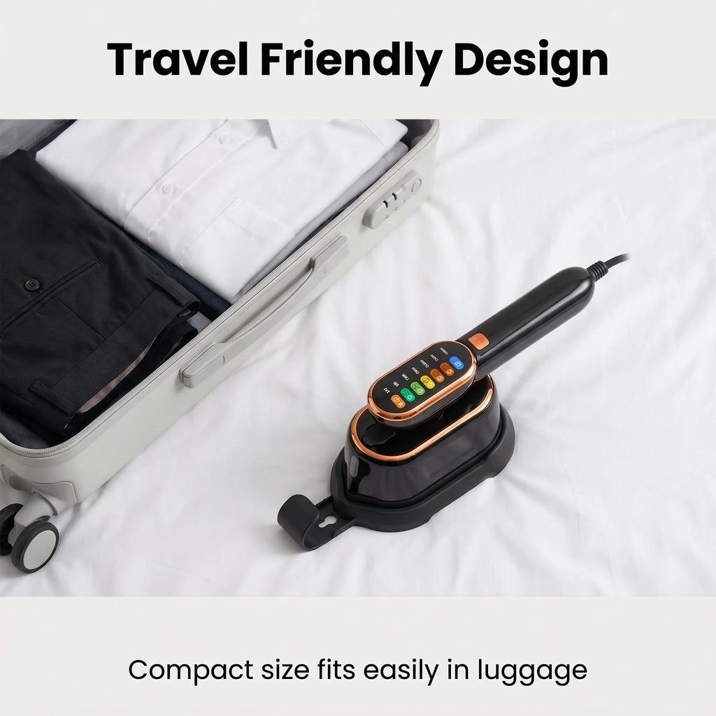Smart & Compact Garment Steamer – Touchscreen Fabric Selection - CAELIZ