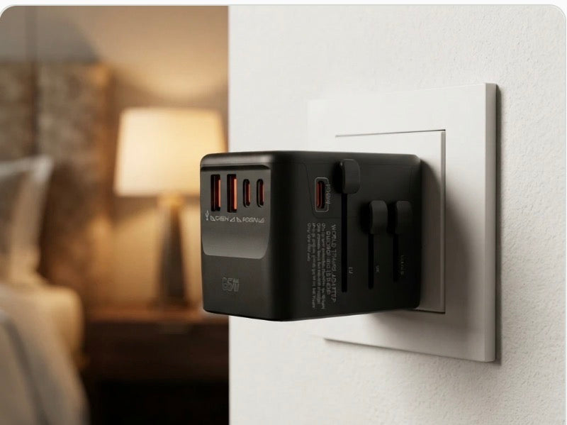 GoCharge 65W GaN Universal Travel Adapter - CAELIZ