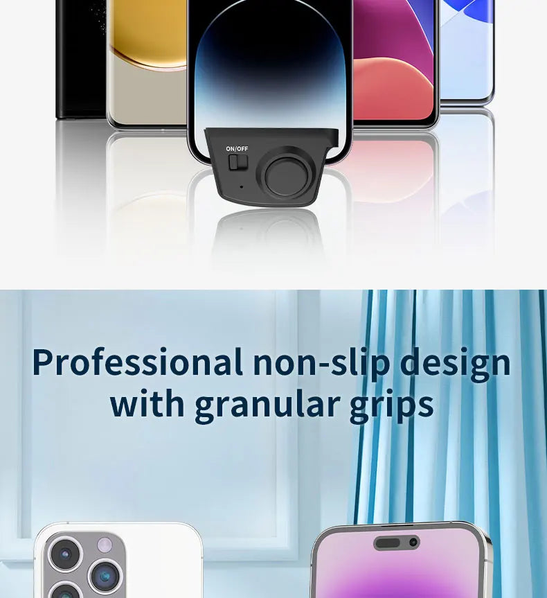3-in-1 Magnetic Ring Light & Phone Stand, Adjustable Brightness Selfie Grip, Strong Magnet Finger Holder for Streaming, Vlogging