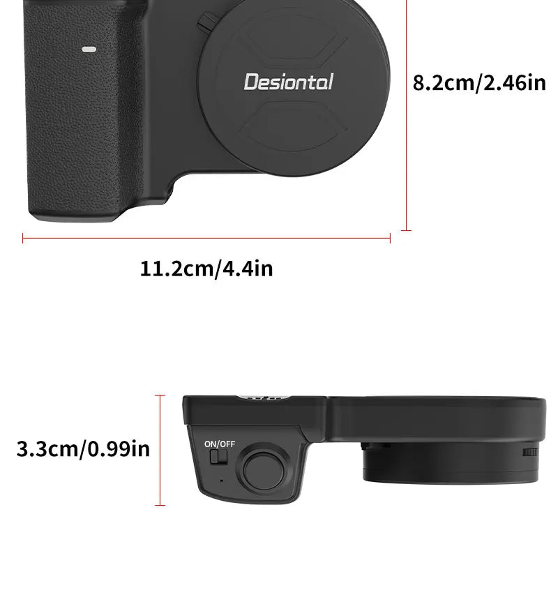 3-in-1 Magnetic Ring Light & Phone Stand, Adjustable Brightness Selfie Grip, Strong Magnet Finger Holder for Streaming, Vlogging
