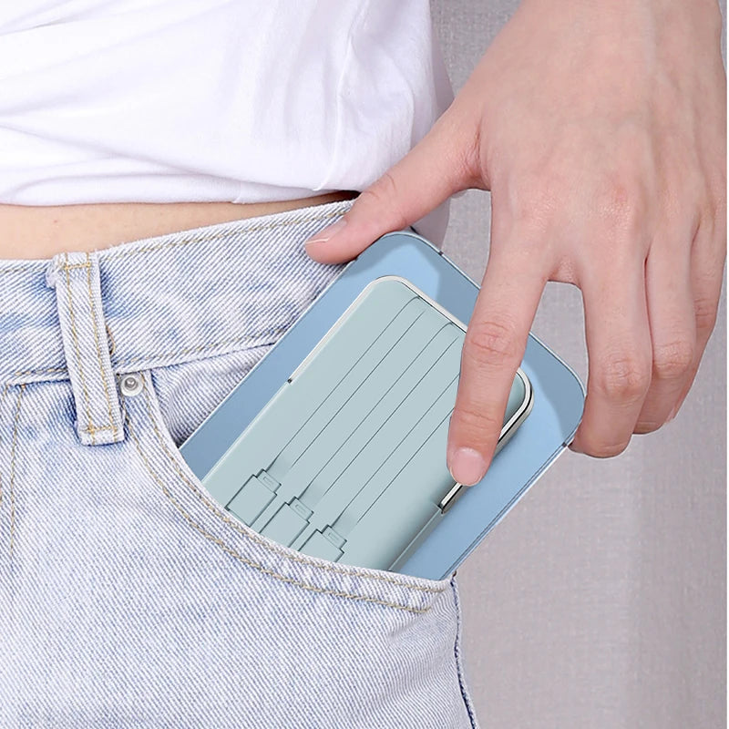 GoPower – 10,000 mAh Magnetic Power Bank with Fast Charging & Built-In Cables - CAELIZ